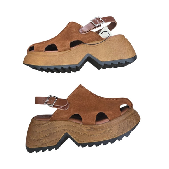 Carlo Pera Women's Clogs Sandals Size 38 Comfort Suede Made in Italy - NEW - Picture 2 of 11